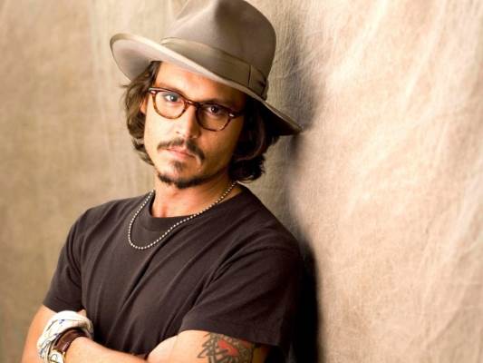 Johnny Depp met hoed
